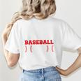 Baseball Mom Loud Proud Quote Game Day Sports Mama Saying Women's T-Shirt Back Print