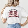 Baseball Mom Baseball Mama Mother's Day Red Loud Proud Women's T-Shirt Back Print Baseball Mom Baseball Mama Mother's Day Red Loud Proud Women's T-Shirt Back Print
