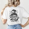 Baseball Mom May Get Loud Messy Bun Mother's Day Women's T-Shirt Back Print Baseball Mom May Get Loud Messy Bun Mother's Day Women's T-Shirt Back Print