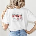 Baseball Mom Mommy Baseball Player Premium Women's T-Shirt Back Print