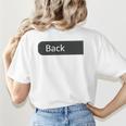 Baseball Mom Moms Against Baseball Pants On Back Women's T-Shirt Back Print