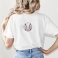 Baseball MOM Mother's Day Baseball Game Cheer Mom Raglan Baseball Tee Women's T-Shirt Back Print