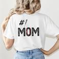 Baseball Mom Number One 1 Mother Baseball Lover Mother's Day Women's T-Shirt Back Print