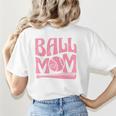 Baseball Mom Pride Heart And Bat Love Game Day Women's T-Shirt Back Print Baseball Mom Pride Heart And Bat Love Game Day Women's T-Shirt Back Print
