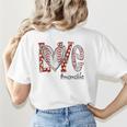 Baseball Mom Shirt Heart Love Baseball Momolife Women's T-Shirt Back Print Baseball Mom Shirt Heart Love Baseball Momolife Women's T-Shirt Back Print