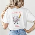 Baseball Mom Sports Quote Women's T-Shirt Back Print Baseball Mom Sports Quote Women's T-Shirt Back Print