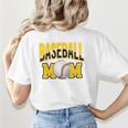 Baseball Mom Sports Mom Yellow Women's T-Shirt Back Print