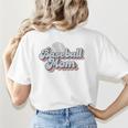 Baseball Mom Sporty Retro Baseball Team Momma Gray Women's T-Shirt Back Print Baseball Mom Sporty Retro Baseball Team Momma Gray Women's T-Shirt Back Print