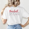 Baseball Mom The Struggle Is Real Premium Women's T-Shirt Back Print