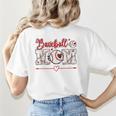 Baseball Mom T-Ball Moms Ball Player Moms Ballpark Mama Women's T-Shirt Back Print Baseball Mom T-Ball Moms Ball Player Moms Ballpark Mama Women's T-Shirt Back Print