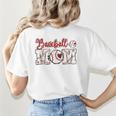 Baseball Mom Tee Mother's Day Mama Mother Holiday Women's T-Shirt Back Print