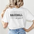 Baseball Mom Vintage Sporty Humor Women's T-Shirt Back Print