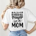 Baseball Mom Women Girls Daughter Mother Baseball Player Women's T-Shirt Back Print Baseball Mom Women Girls Daughter Mother Baseball Player Women's T-Shirt Back Print