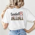 Baseball Nini Women BallPark Nini Baseball Mom Mother's Day Women's T-Shirt Back Print Baseball Nini Women BallPark Nini Baseball Mom Mother's Day Women's T-Shirt Back Print