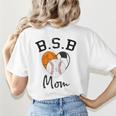 Basketball Soccer Baseball Mom For Women Women's T-Shirt Back Print Basketball Soccer Baseball Mom For Women Women's T-Shirt Back Print
