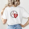 Bleached Custom Baseball Mom Number 7 Heart For Mom Women's T-Shirt Back Print Bleached Custom Baseball Mom Number 7 Heart For Mom Women's T-Shirt Back Print