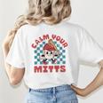 Calm Your Mitts Baseball Mom Sport Lover Women's T-Shirt Back Print Calm Your Mitts Baseball Mom Sport Lover Women's T-Shirt Back Print