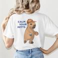 Capybara Calm Your Mitts Baseball Mom Sport Lover Tee Women's T-Shirt Back Print Capybara Calm Your Mitts Baseball Mom Sport Lover Tee Women's T-Shirt Back Print