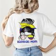Colombia Baseball Mom Messy Bun Women's T-Shirt Back Print