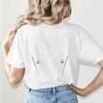 Crazy Proud Always Loud Baseball Mom Premium Women's T-Shirt Back Print