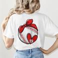 Custom Baseball Mom Number 19 Heart For Mom Mommy Raglan Baseball Tee Women's T-Shirt Back Print