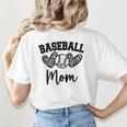 Custom Baseball Mom Number 57 Heart For Mom Women's T-Shirt Back Print Custom Baseball Mom Number 57 Heart For Mom Women's T-Shirt Back Print