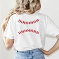 Cute Baseball Mom Laces Little League Women's Mother's Day Women's T-Shirt Back Print Cute Baseball Mom Laces Little League Women's Mother's Day Women's T-Shirt Back Print