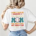 I Didn't Plan On Becoming a Baseball Mom Baseball Player Women's T-Shirt Back Print