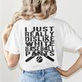 I Dislike Baseball Pants Softball Tball Baseball Mom Women's T-Shirt Back Print I Dislike Baseball Pants Softball Tball Baseball Mom Women's T-Shirt Back Print