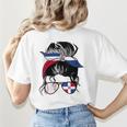 Dominican Baseball Mom Dominican Baseball Girl Women's T-Shirt Back Print Dominican Baseball Mom Dominican Baseball Girl Women's T-Shirt Back Print
