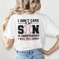 I Don't Care If My Son Is Embarrassed Baseball Mom Women's T-Shirt Back Print I Don't Care If My Son Is Embarrassed Baseball Mom Women's T-Shirt Back Print