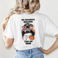 My Favorite Ballers Call Me Mom Basketball Mom Baseball Mom Women's T-Shirt Back Print My Favorite Ballers Call Me Mom Basketball Mom Baseball Mom Women's T-Shirt Back Print