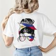 Filipina Baseball Mom Philippines Flag Baseball Girl Women's T-Shirt Back Print