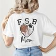 Football Soccer Baseball Mom For Women Women's T-Shirt Back Print