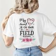 My Heart Is On That Field Ball Nana Baseball Mom Women's T-Shirt Back Print