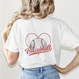 Home Runs And Heartbeats Being A Baseball Mom Women's T-Shirt Back Print
