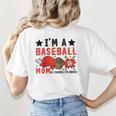 I'm A Baseball Mom Of Course I'm Broke Raglan Baseball Tee Women's T-Shirt Back Print