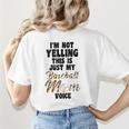 I'm Not Yelling This Is Baseball Mom Baseball Women's T-Shirt Back Print