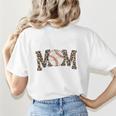 Leopard Baseball Mom Baseball Mama Retro Cute Mother's Day Premium Women's T-Shirt Back Print