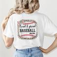 Loud & Proud Baseball Mom Women Women's T-Shirt Back Print