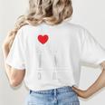 I Love Heart Hot Baseball Moms And Cold Beer Raglan Baseball Tee Women's T-Shirt Back Print
