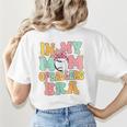 In My Mom Of Ballers Era Groovy Volleyball Baseball Mom Cute Women's T-Shirt Back Print