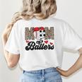 Mom Of Ballers Soccer Baseball Mom Soccer Baseball Mother Women's T-Shirt Back Print Mom Of Ballers Soccer Baseball Mom Soccer Baseball Mother Women's T-Shirt Back Print