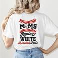 Moms Against Baseball Pants Baseball Mom Joke Women's T-Shirt Back Print