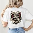 Moms Against Baseball Pants Baseball Mom Premium Tri-Blend Women's T-Shirt Back Print