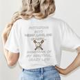 Mothering Boys Messy Loud Chaotic Baseball Mom Premium Women's T-Shirt Back Print