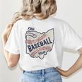 Ohio Baseball Mom Women's T-Shirt Back Print