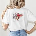 Peace Love Baseball Mom Mommy Premium Women's T-Shirt Back Print