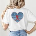 Primitive Patriotic American Baseball Mom Softball Dingers Women's T-Shirt Back Print Primitive Patriotic American Baseball Mom Softball Dingers Women's T-Shirt Back Print