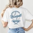 Professional Baseball Mom Team Sports Women's T-Shirt Back Print Professional Baseball Mom Team Sports Women's T-Shirt Back Print